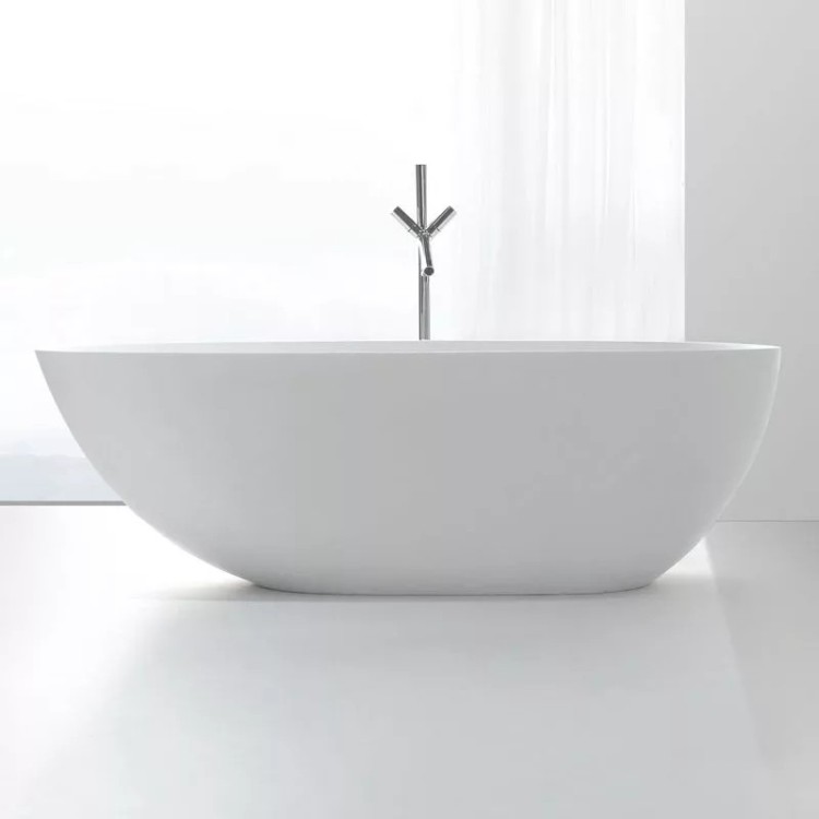 Baignoire îlot Cocoon en Solid Surface | Thalassor