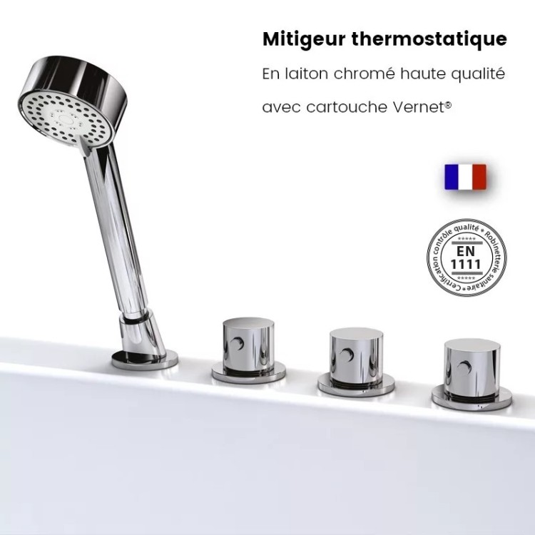 Baignoire balnéo 2 places SIRIUS IPOWER | Haute performance | Thalassor
