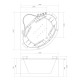 Baignoire balnéo d’angle 2 places NEVIA IDYNAMIC | Thalassor