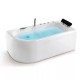 Baignoire balnéo asymétrique IRIS IMASSAGE | Thalassor