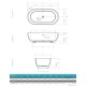 Baignoire îlot LOUNGE en Solid Surface | Thalassor