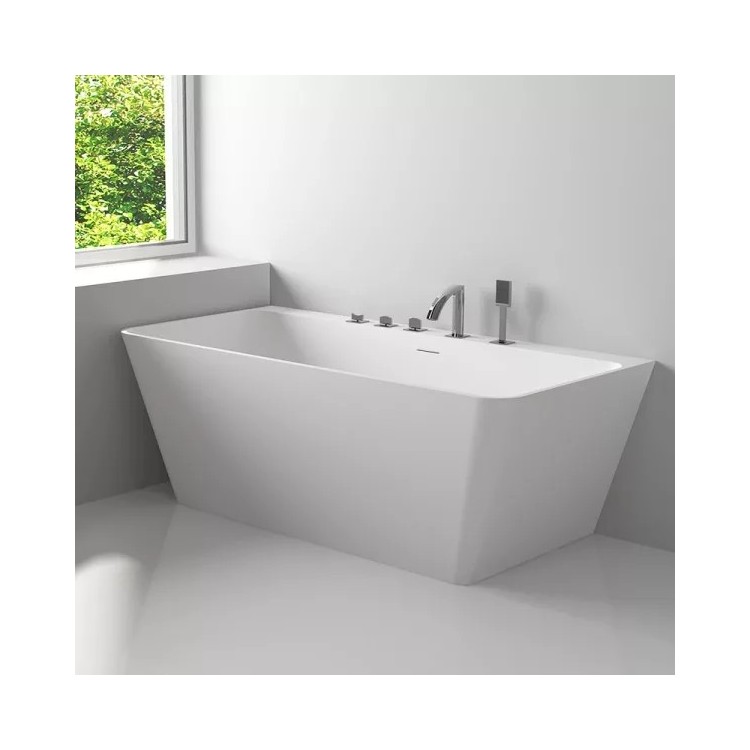 Baignoire semi-îlot LOVE en Solid Surface | Thalassor