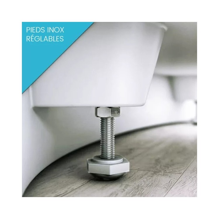 Baignoire semi-îlot LOVE en Solid Surface | Thalassor