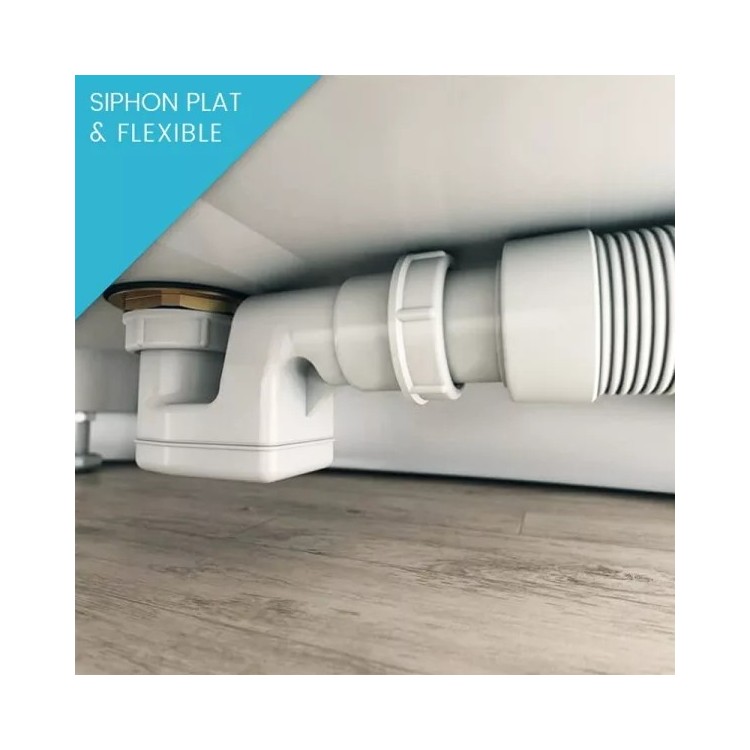 Baignoire semi-îlot LOVE en Solid Surface | Thalassor