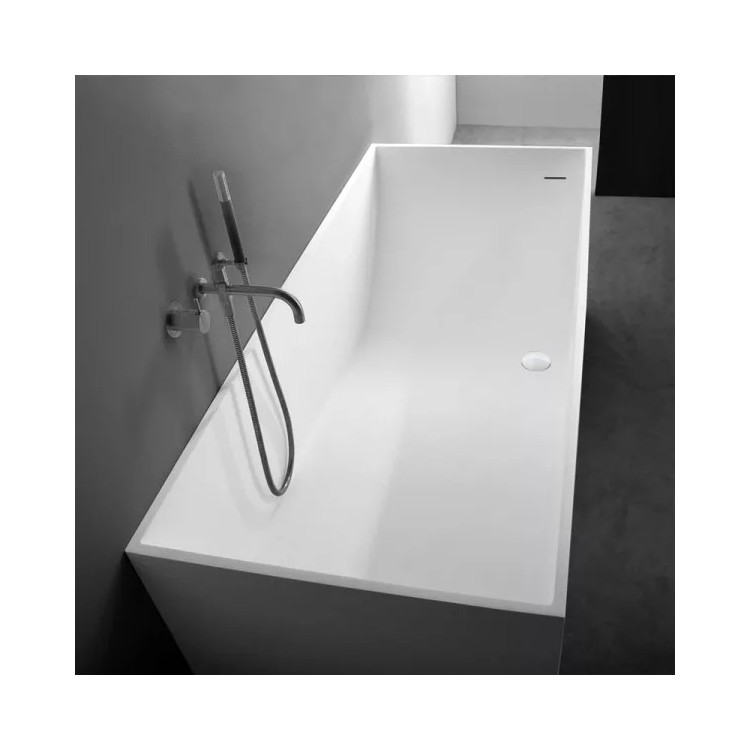 Baignoire îlot SQUARE en Solid Surface | Design rectangulaire | Thalassor