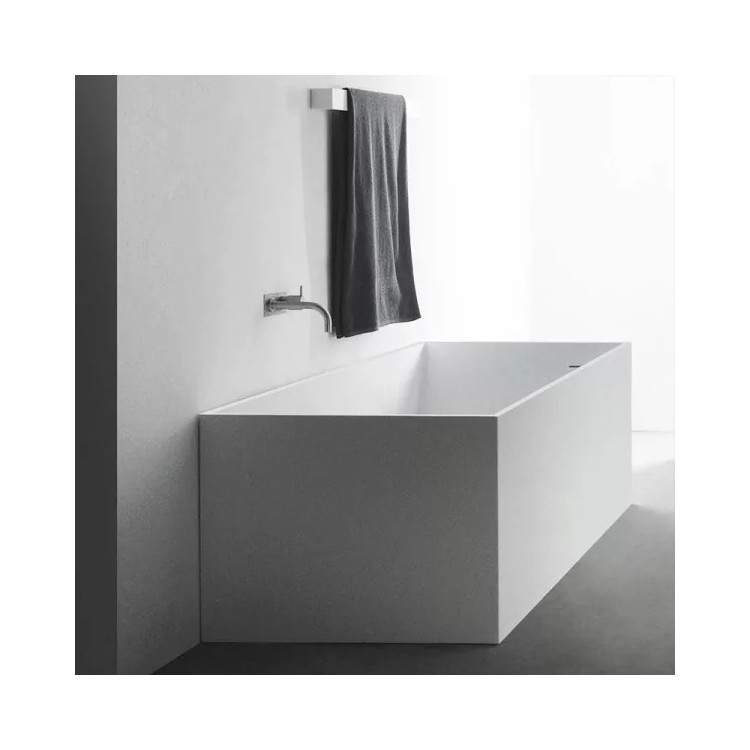 Baignoire îlot SQUARE en Solid Surface | Design rectangulaire | Thalassor