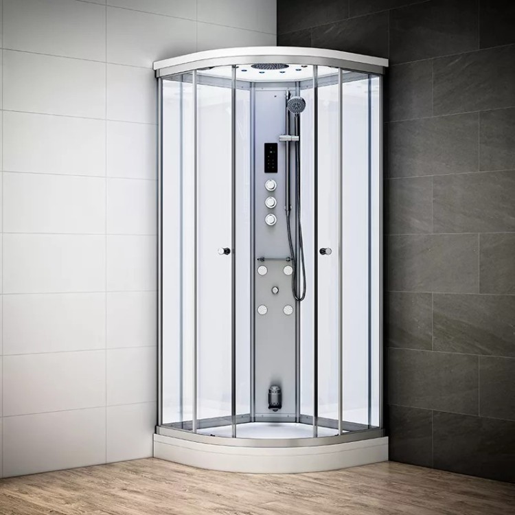 Cabine douche hammam d’angle SILVER | Thalassor