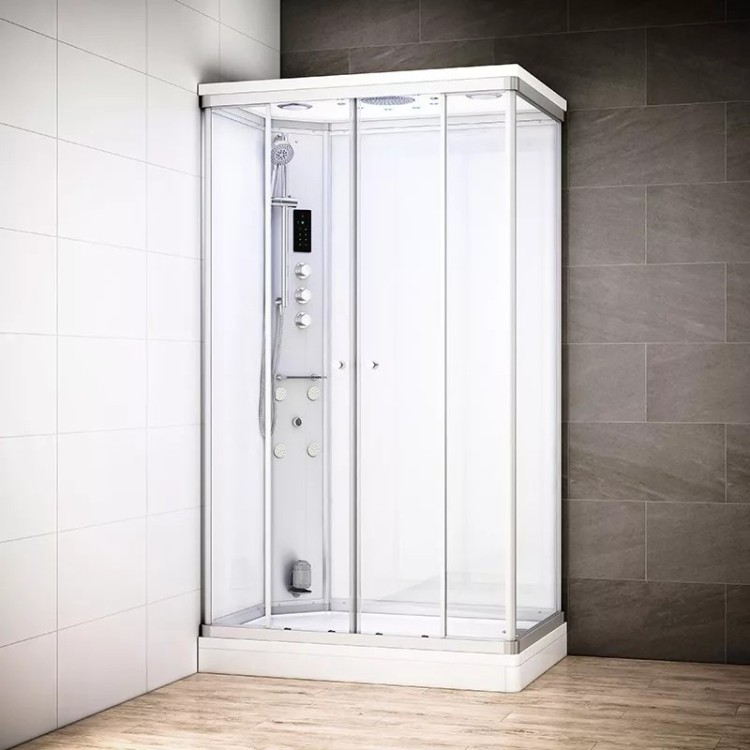 Cabine douche hammam rectangulaire SILVER | Thalassor