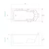 Baignoire balnéo rectangulaire NEOS IPOWER de 170 x 85 cm, équipée de 49 jets, réchauffeur d’eau, circuit EAU AIR AIR TURBO et fonctionnalités Bluetooth, disponible à l'achat avec option de livraison.