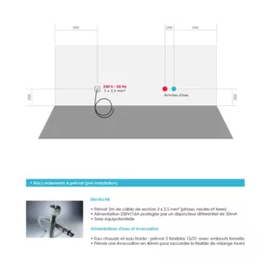 Baignoire balnéo rectangulaire IMASSAGE de 180 x 80 cm, équipée d'un puissant système Eau Air pour des moments de détente, disponible à l'achat et à la livraison.