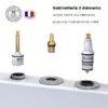 Baignoire balnéo d'angle IDYNAMIC pour 2 personnes, dimensions 150 x 150 cm, équipée d'un circuit EAU-AIR, fonction rinçage, séchage automatique, Bluetooth et pompe puissante, disponible à l'achat avec livraison.