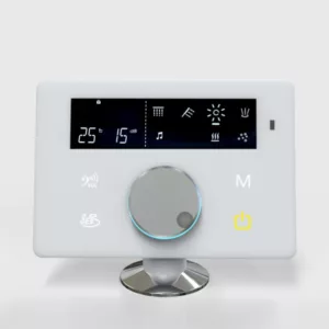 Baignoire balnéo rectangulaire STELLA 190 ICONFORT, 2 places, équipée de 21 jets, d'une pompe SILENCIA de 900W, d'un réchauffeur d'eau de 1500W, et de chromothérapie LED multicouleurs, disponible à l'achat et à la livraison.