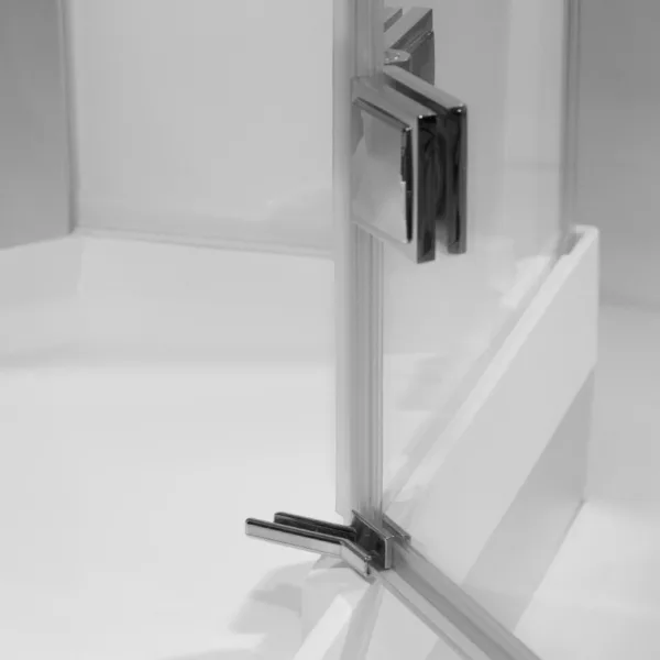 Cabine de douche hammam URBAN de dimensions 100 x 100 x 215 cm, modèle gauche, conçue pour un usage individuel, disponible à l'achat et à la livraison.