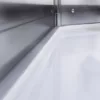 Cabine de douche d'angle SILVER de 90 x 90 cm en blanc, parfaite pour les espaces réduits, disponible à l'achat et à la livraison.