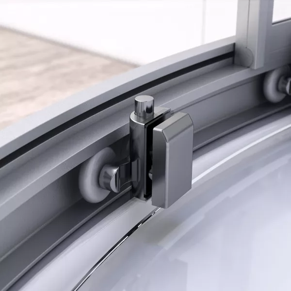 Cabine de douche asymétrique SILVER de 120 x 90 cm en noir, parfaite pour les espaces modernes, disponible à l'achat et à la livraison.