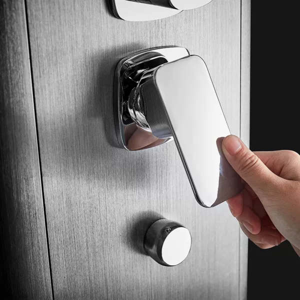 Baignoire douche hammam Omega 170 x 85 cm, équipée d'un réchauffeur d'eau, d'un système de massage, de programmes variés et compatible avec Bluetooth, disponible à l'achat et à la livraison.