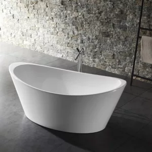 Baignoire îlot en acrylique mesure 180 x 90 x 71 cm, idéale pour créer une salle de bain contemporaine, disponible à l'achat et pour livraison.