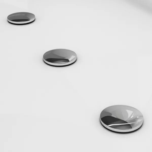Baignoire balnéo d'angle SIRIUS IDYNAMIC de dimensions 170 x 120 cm, équipée de fonctionnalités telles que circuit EAU AIR AIR, rinçage, séchage automatique, Bluetooth et pompe puissante, disponible à l'achat avec livraison.
