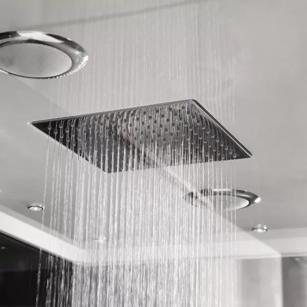 Douche hammam rectangulaire de 120 x 90 x 215 cm de hauteur, modèle Gauche N1, idéale pour créer un espace de détente moderne, disponible à l'achat et à la livraison.