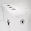 Baignoire balnéo rectangulaire NEOS IPOWER de 170 x 85 cm, équipée de 49 jets, d'un réchauffeur d'eau et d'une fonction Bluetooth pour une expérience de massage relaxante.