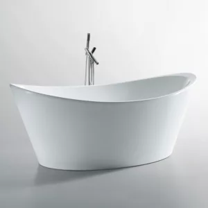 Baignoire îlot en acrylique de dimensions 180 x 90 x 71 cm, idéale pour une salle de bains moderne, disponible à l'achat et à la livraison.