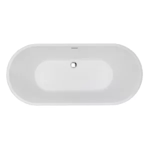 Baignoire îlot moderne en acrylique de dimensions 177 x 80 x 58 cm, idéale pour une salle de bain design, disponible à la vente et pour livraison.