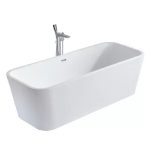 Baignoire îlot en acrylique modèle VENUS 170, élégante et moderne, idéale pour ajouter une touche contemporaine à votre salle de bain, disponible à l'achat et à la livraison.