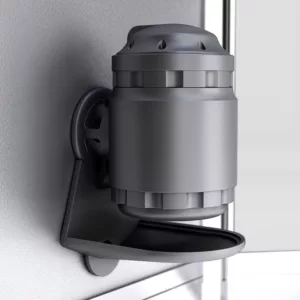 Cabine hammam d'angle en blanc, dimensions 110 x 110 x 220 cm, idéale pour une expérience de spa à domicile, disponible à l'achat et à la livraison.