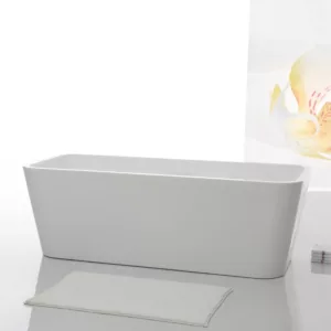 Baignoire îlot moderne en acrylique, dimensions 180 x 75 cm, design élégant et spacieux, idéale pour une salle de bain contemporaine, disponible à l'achat et à la livraison.