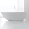 Baignoire îlot COCOON 150 MATE en Solid Surface, dimensions 150 x 78 x 55 cm, matériau solide, résistant aux tâches et à l'humidité, avec siphon, flexible, trop-plein, et bonde popup, disponible à l'achat et à la livraison.